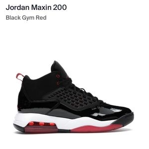 NEW Jordan Maxin 200 Black Gym Red